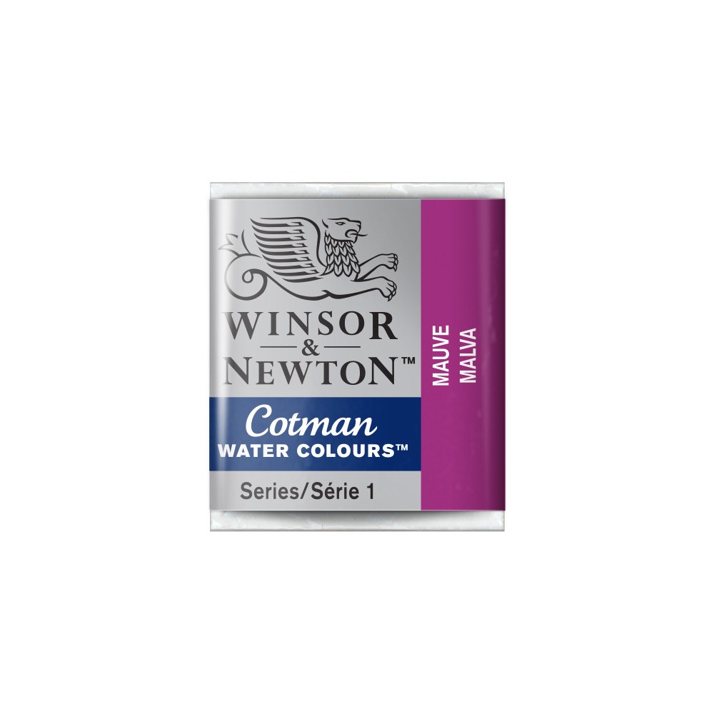 Cotman watercolor paint - Winsor & Newton - Mauve, half pan