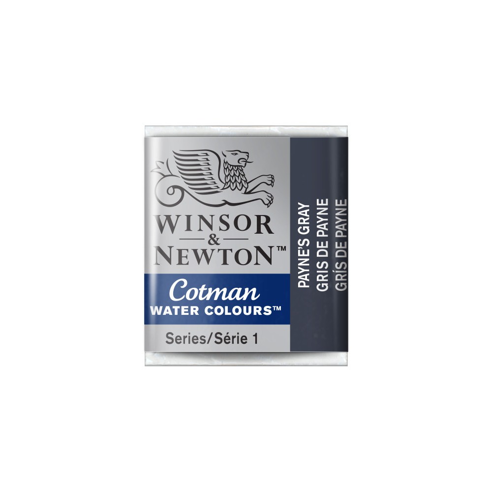Farba akwarelowa Cotman - Winsor & Newton - Payne's Grey, półkostka