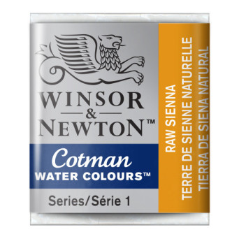 Farba akwarelowa Cotman - Winsor & Newton - Raw Sienna, półkostka