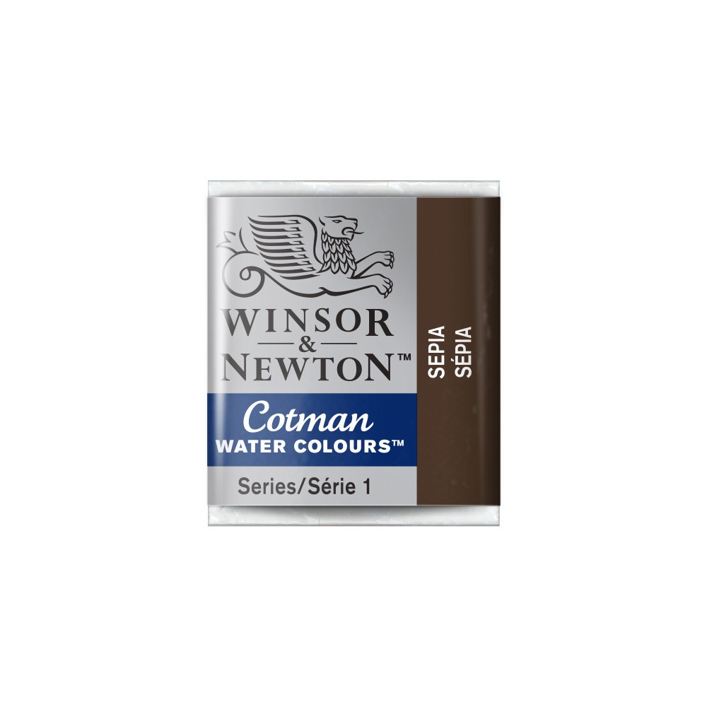 Cotman watercolor paint - Winsor & Newton - Sepia, half pan