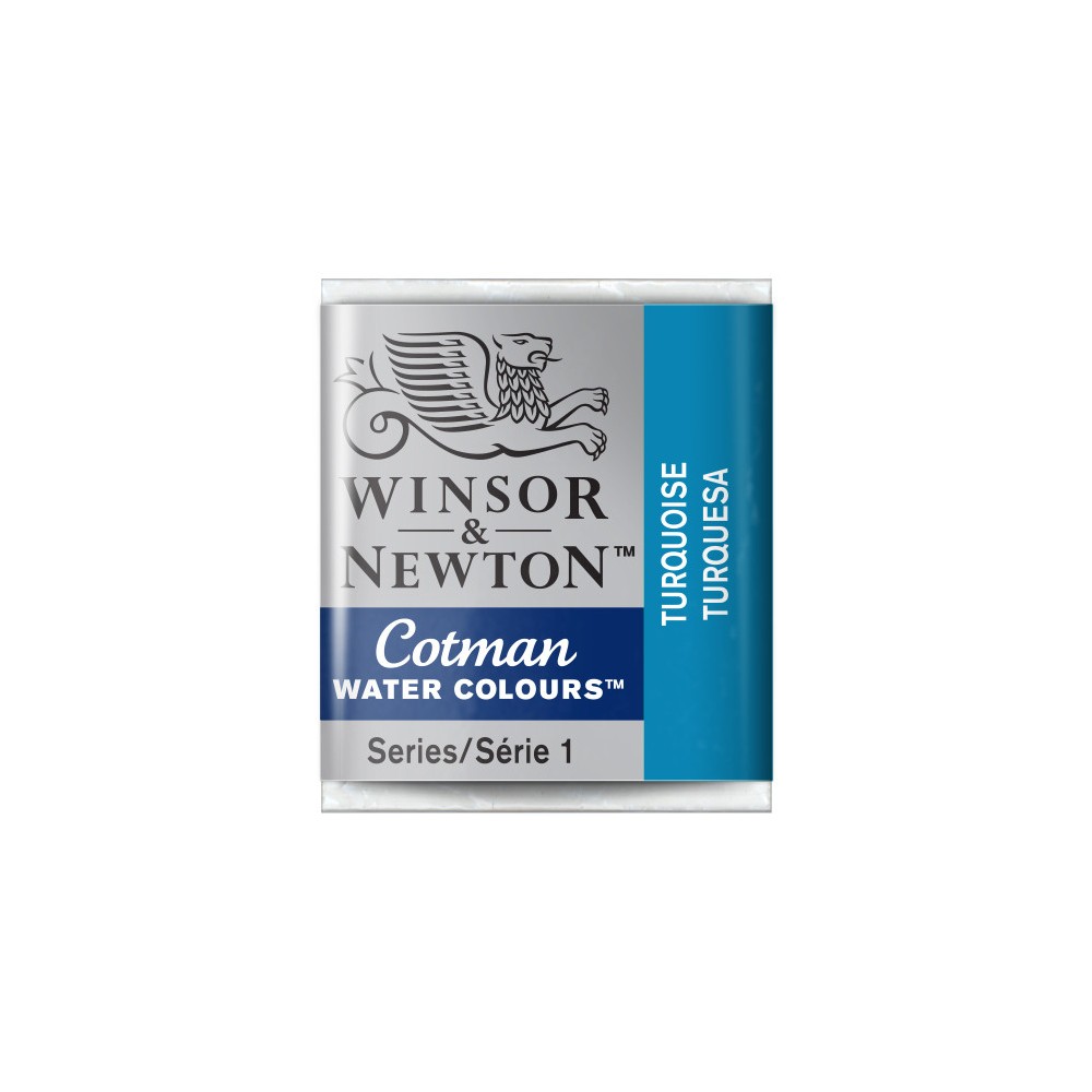 Farba akwarelowa Cotman - Winsor & Newton - Turquoise, półkostka
