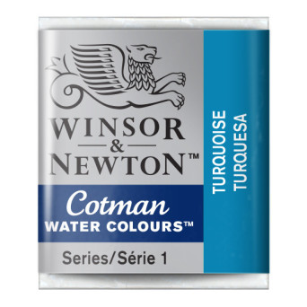 Farba akwarelowa Cotman - Winsor & Newton - Turquoise, półkostka