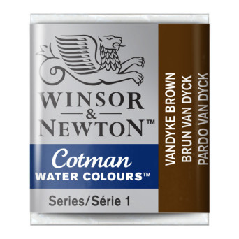 Farba akwarelowa Cotman - Winsor & Newton - Vandyke Brown, półkostka