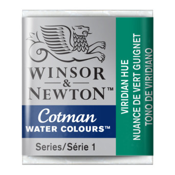 Farba akwarelowa Cotman - Winsor & Newton - Viridian Hue, półkostka