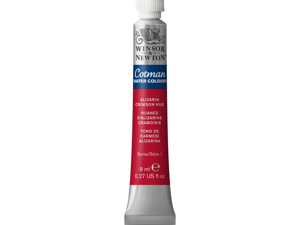 Cotman Watercolor Paint - Winsor & Newton - Alizarin Crimson Hue, 8 ml