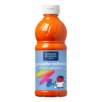 Gouache paint - Lefranc & Bourgeois - brilliant orange, 500 ml