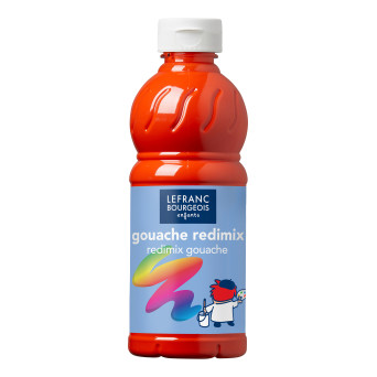 Gouache paint - Lefranc & Bourgeois - vermilion, 500 ml