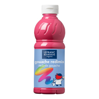 Farba plakatowa - Lefranc & Bourgeois - ciemnoróżowa, 500 ml