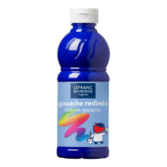 Farba plakatowa - Lefranc & Bourgeois - niebieska, 500 ml