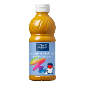 Farba plakatowa - Lefranc & Bourgeois - żółta ochra, 500 ml