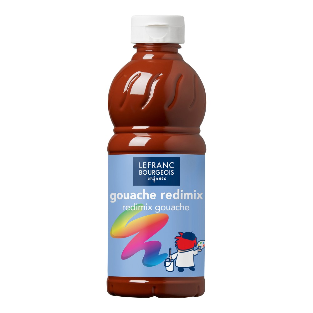 Farba plakatowa - Lefranc & Bourgeois - brązowa, 500 ml