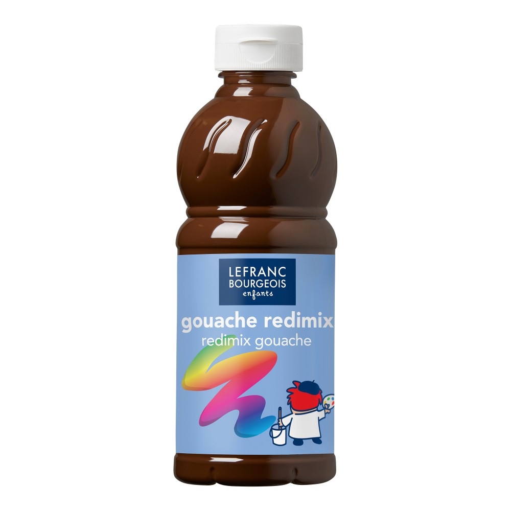 Gouache paint - Lefranc & Bourgeois - burnt umber, 500 ml