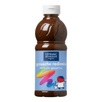 Gouache paint - Lefranc & Bourgeois - burnt umber, 500 ml