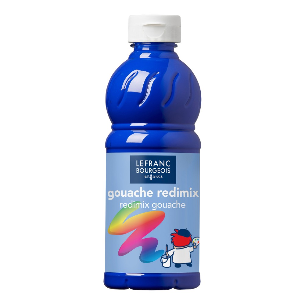 Farba plakatowa - Lefranc & Bourgeois - niebieska kobaltowa, 500 ml