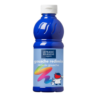 Farba plakatowa - Lefranc & Bourgeois - niebieska kobaltowa, 500 ml