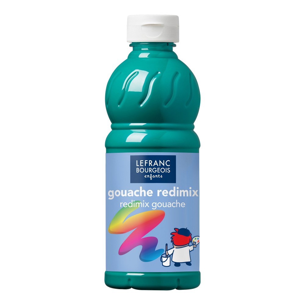 Gouache paint - Lefranc & Bourgeois - emerald green, 500 ml