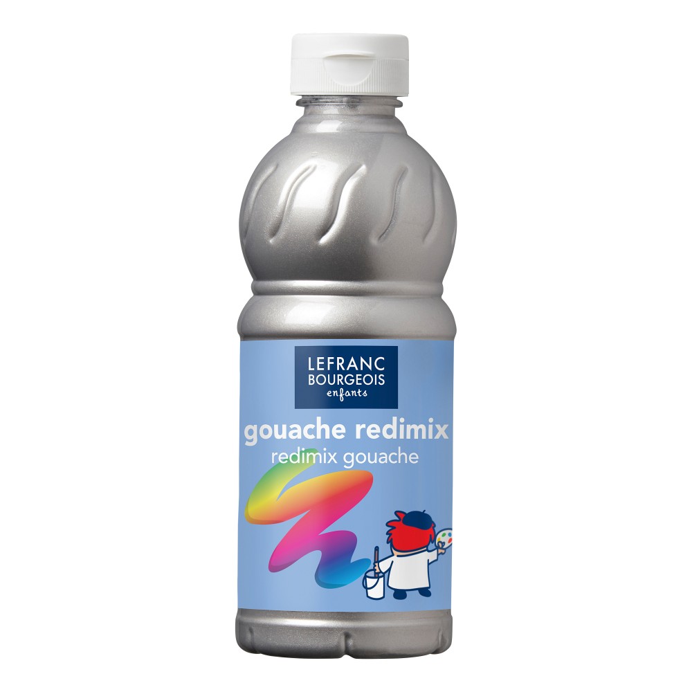 Farba plakatowa - Lefranc & Bourgeois - srebrna, 500 ml
