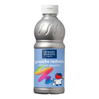 Farba plakatowa - Lefranc & Bourgeois - srebrna, 500 ml