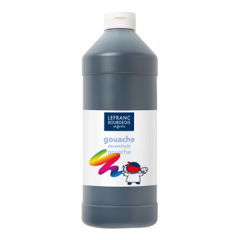 Gouache paint - Lefranc & Bourgeois - black, 1 l