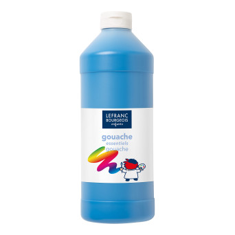 Farba plakatowa - Lefranc & Bourgeois - niebieska, 1 l
