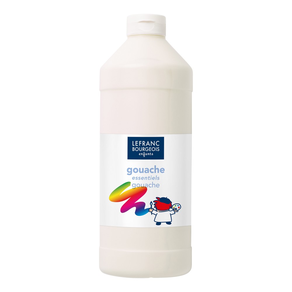 Farba plakatowa - Lefranc & Bourgeois - biała, 1 l