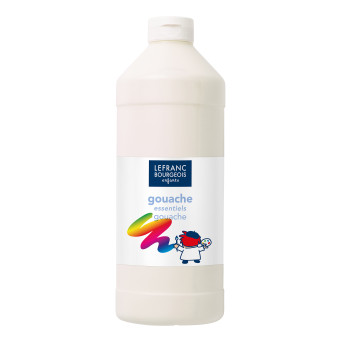 Farba plakatowa - Lefranc & Bourgeois - biała, 1 l