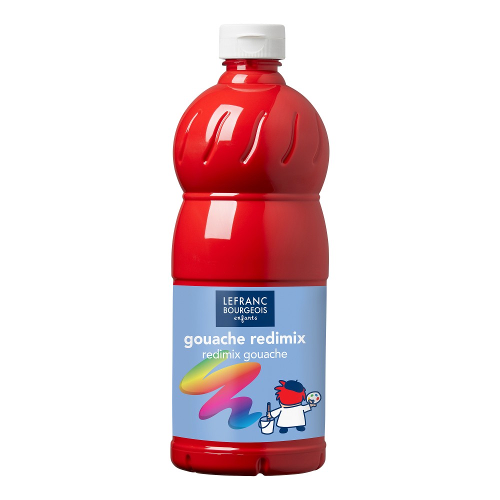 Gouache paint - Lefranc & Bourgeois - brilliant red, 500 ml