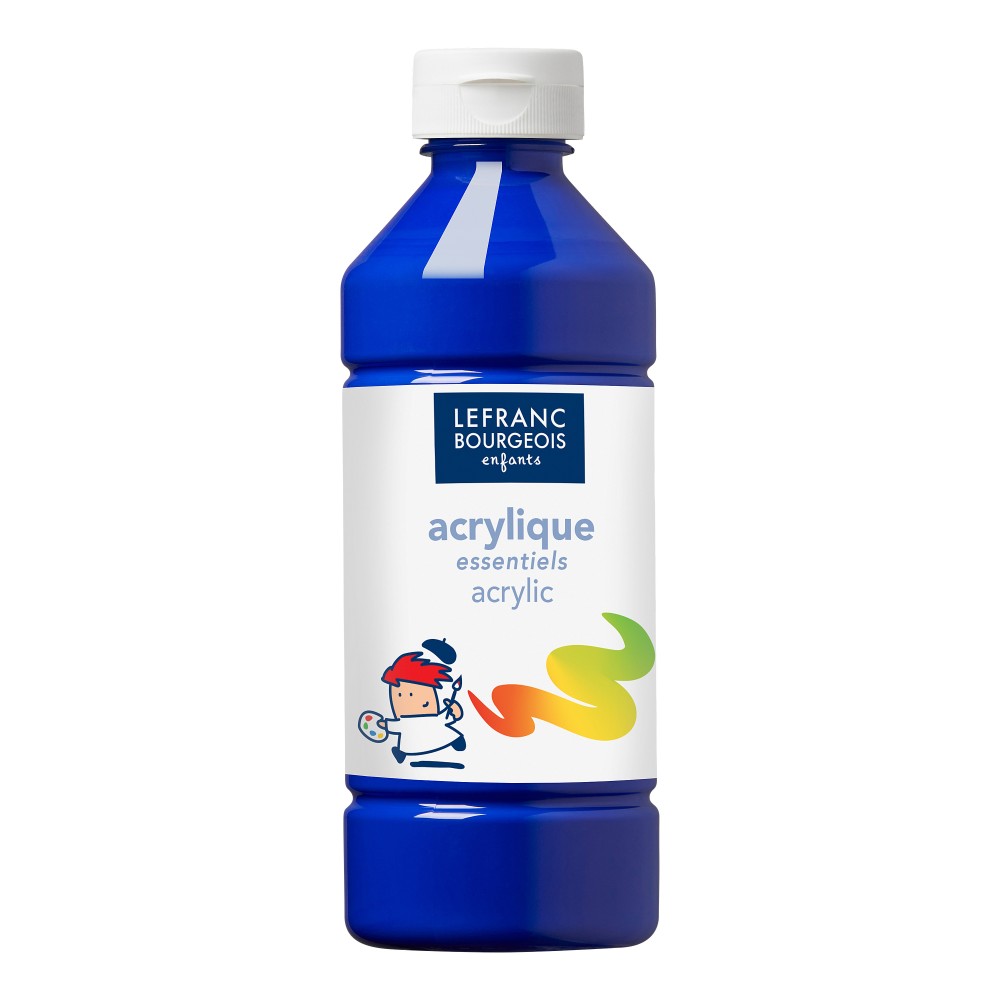 Acrylic paint - Lefranc & Bourgeois - dark blue, 500 ml