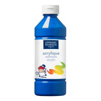 Acrylic paint - Lefranc & Bourgeois - primary blue, 500 ml