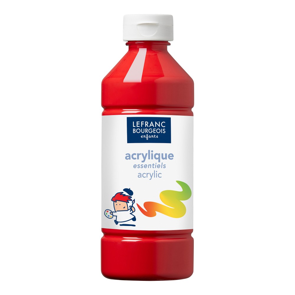 Farba akrylowa - Lefranc & Bourgeois - czerwona, 500 ml