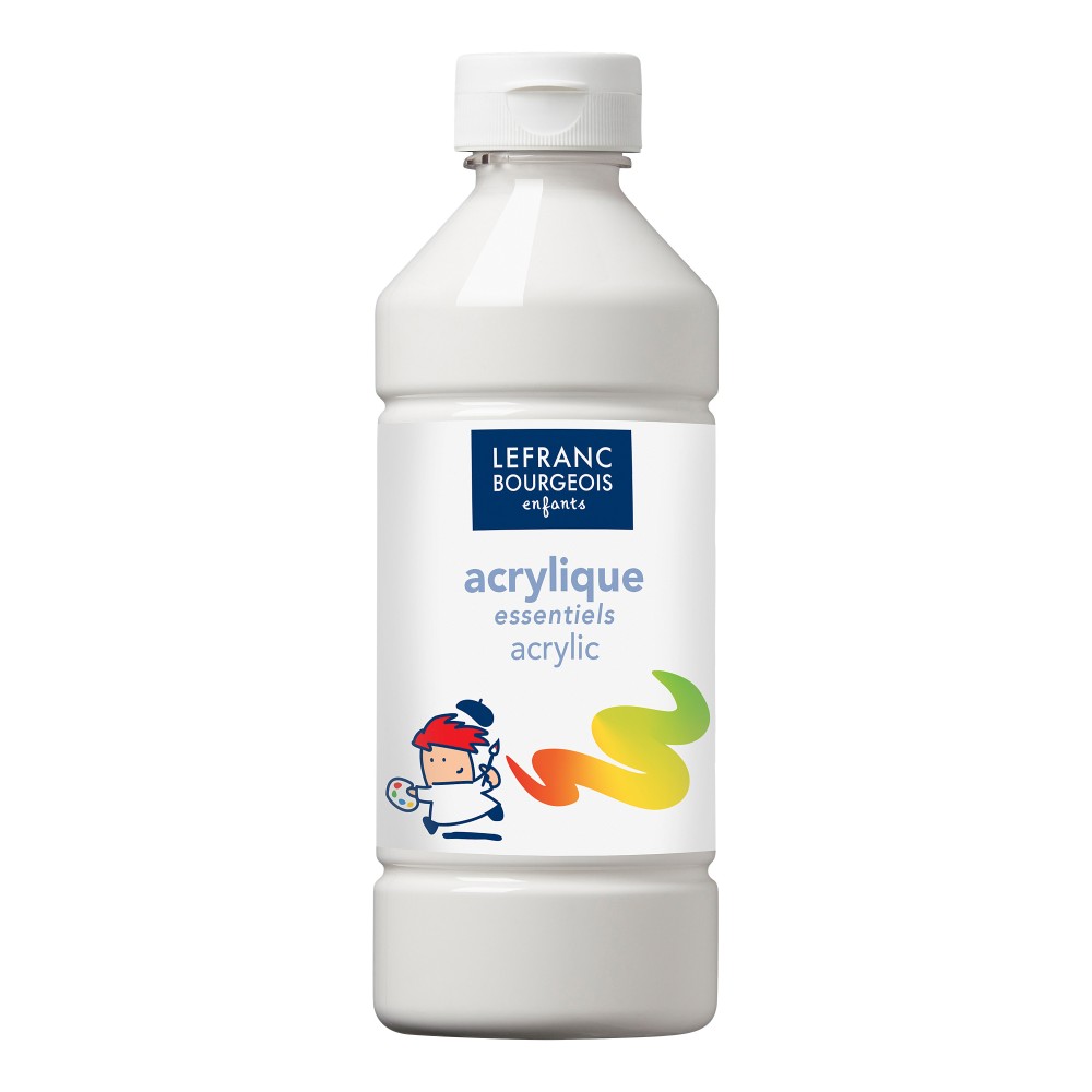 Farba akrylowa - Lefranc & Bourgeois - biała, 500 ml