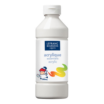 Farba akrylowa - Lefranc & Bourgeois - biała, 500 ml