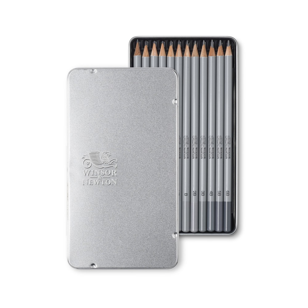 Graphite Pencils Set - Winsor & Newton - 12 pc.