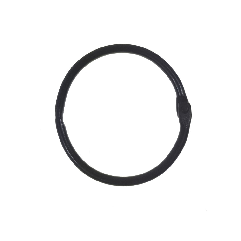 Metal rings - Simply Crafting - black, 38 mm, 4 pcs.