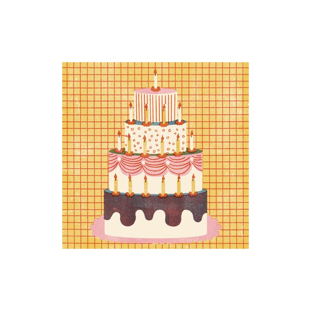 Greeting card - Pieskot - Sugar, sugar honey, 14,5 x 14,5 cm
