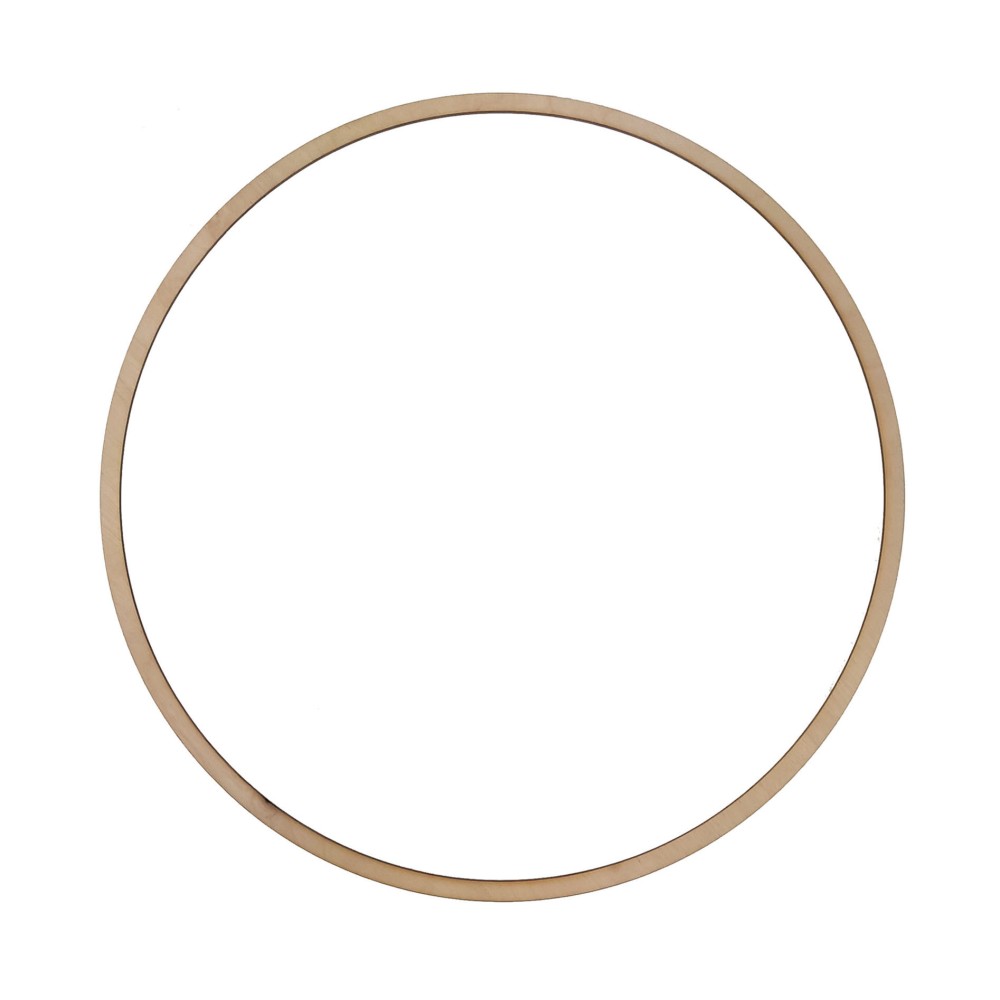 Wooden hoop, base for wreaths, macrames and dream catchers - Simply Crafting - dia. 38 cm