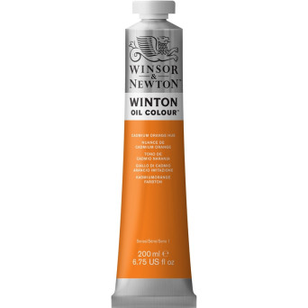 Oil paint Winton Oil Colour - Winsor & Newton - cadmium orange hue, 200 ml