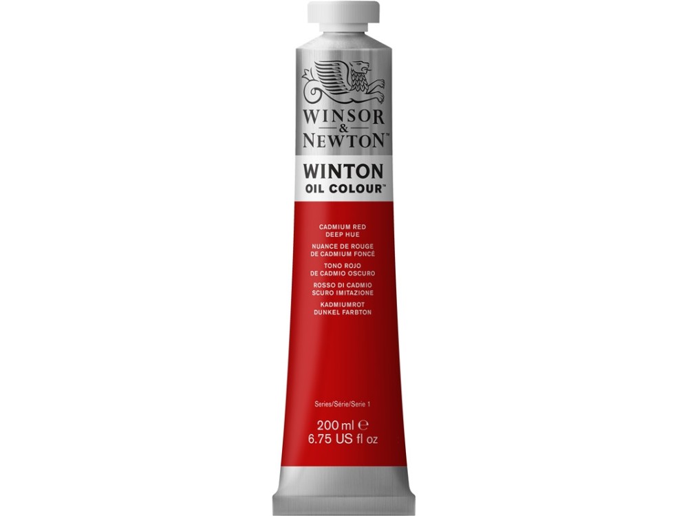 Farba olejna Winton Oil Colour - Winsor & Newton - cadmium red deep hue, 200 ml