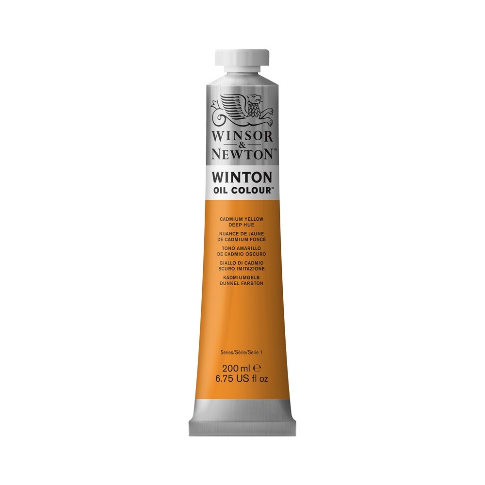 Farba olejna Winton Oil Colour - Winsor & Newton - cadmium yellow deep hue, 200 ml