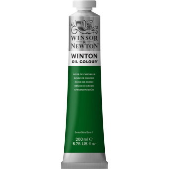 Farba olejna Winton Oil Colour - Winsor & Newton - oxide of chromium, 200 ml