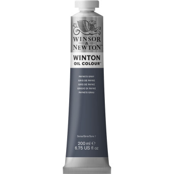 Farba olejna Winton Oil Colour - Winsor & Newton - payne's grey, 200 ml
