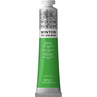 Oil paint Winton Oil Colour - Winsor & Newton - permanent green light, 200 ml