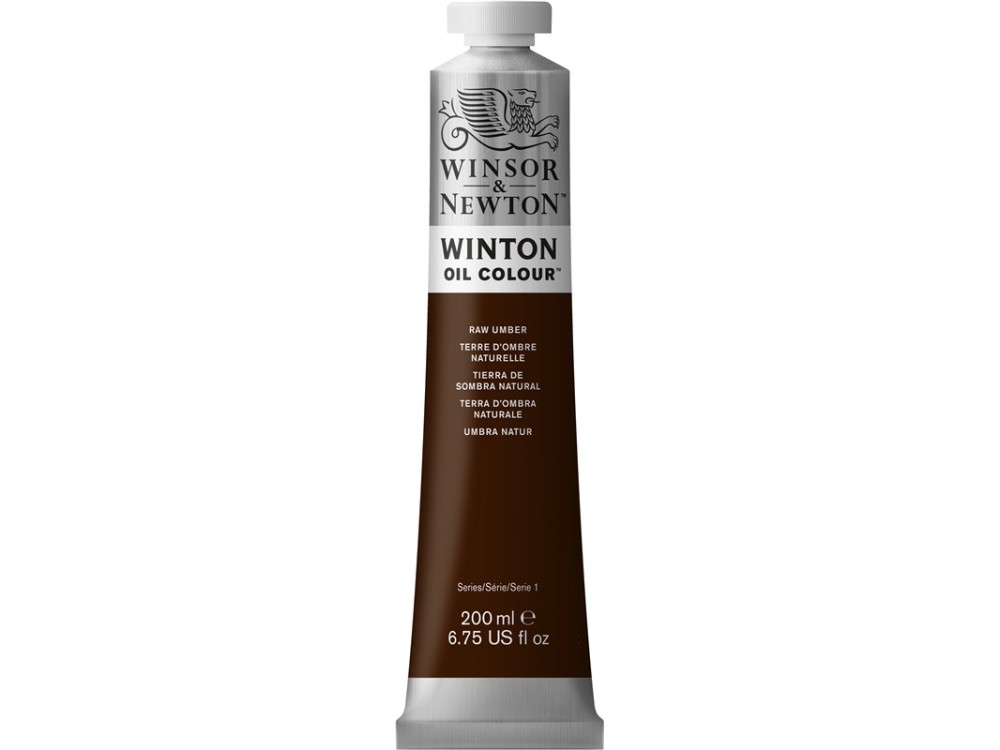 Farba olejna Winton Oil Colour - Winsor & Newton - raw umber, 200 ml