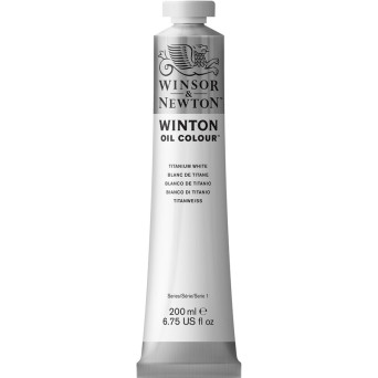Farba olejna Winton Oil Colour - Winsor & Newton - titanium white, 200 ml