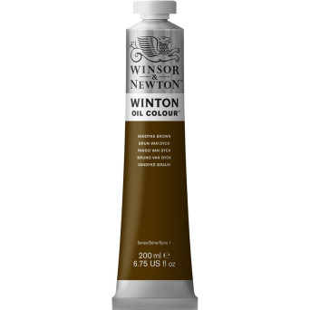 Farba olejna Winton Oil Colour - Winsor & Newton - vandyke brown, 200 ml