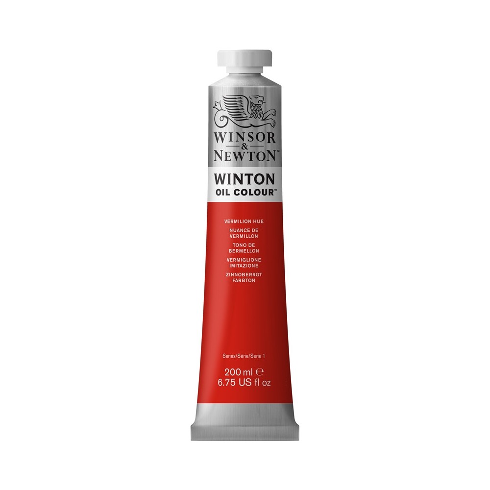 Farba olejna Winton Oil Colour - Winsor & Newton - vermilion hue, 200 ml