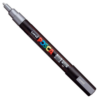 Marker Posca PC-3M - Uni - srebrny, silver