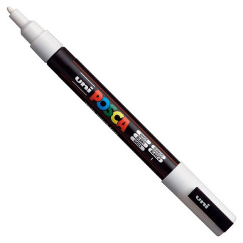 Marker Posca PC-3M - Uni - biały, white