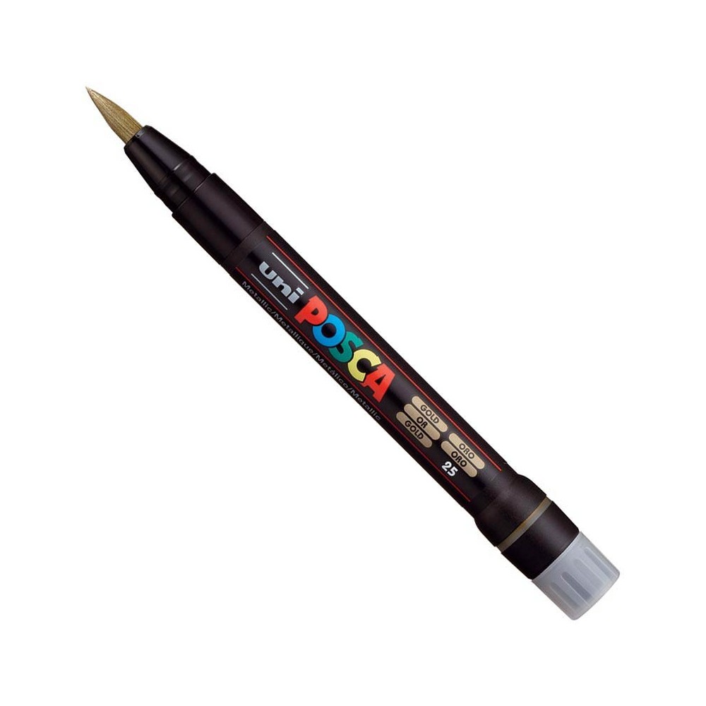 Marker pędzelkowy Posca PCF-350 - Uni - złoty, gold