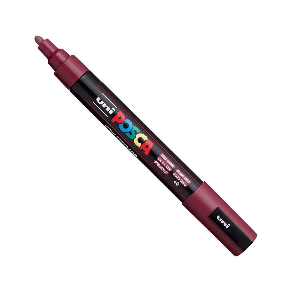 Marker Posca PC-5M - Uni - czerwony, red wine